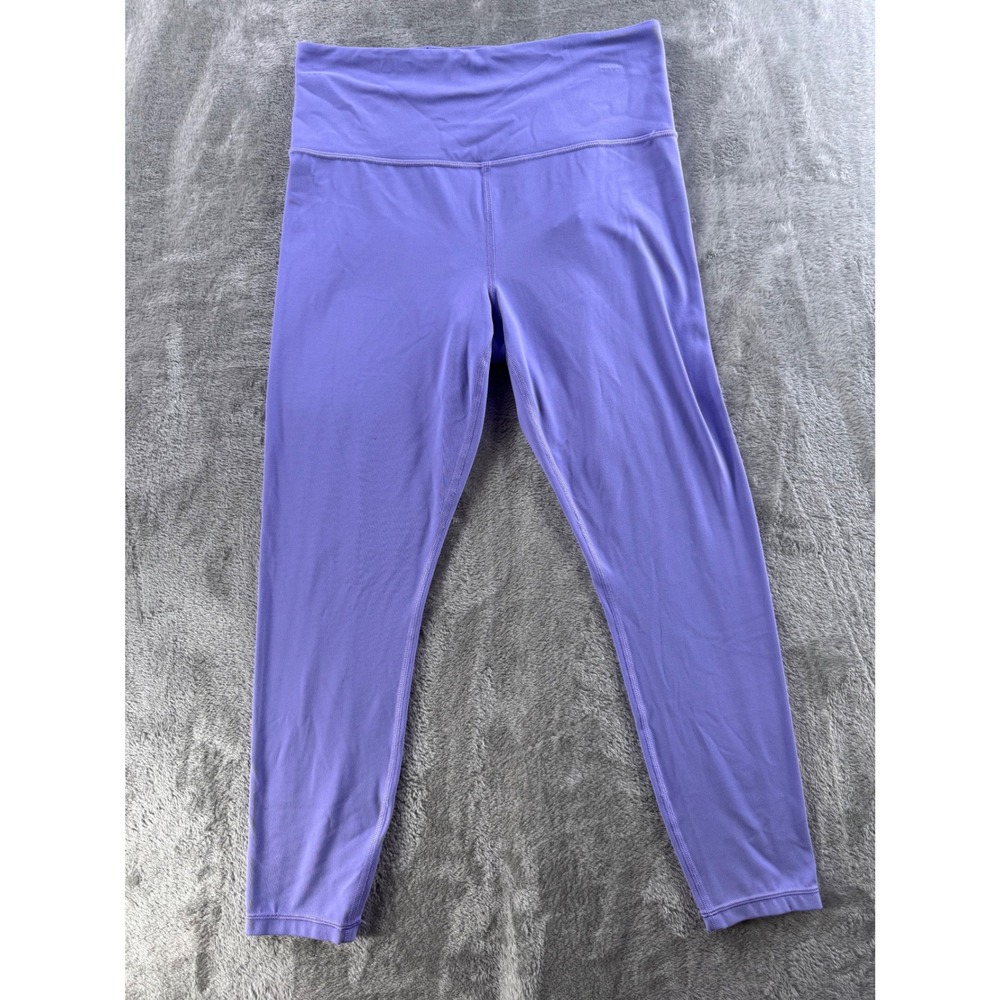 Athleta Elation 7/8‎ Leggings Ultra High Rise Purple Normcore Minimalist M Yoga
